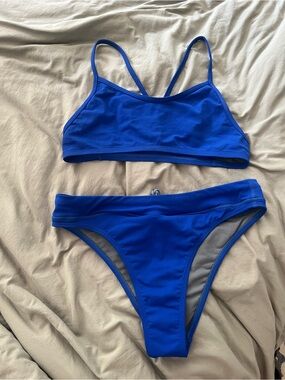 Jolyn Clothing Royal Blue Sport Bikini Set